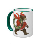 Brown Bear's Christmas Wreath Mug
