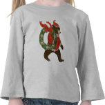 Brown Bear's Christmas Wreath Shirt