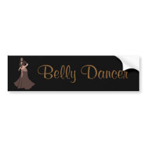 Brown Belly Dancer Bumper Stickers