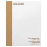 brown biege business custom letterhead