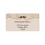 brown bird cage, love birds return address labels