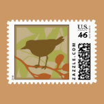Brown Bird Postage stamps