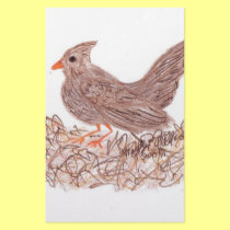 Brown Bird stationery