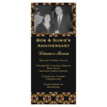 Brown Black Circles Menu Custom Rack Card