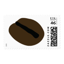 brown black coffee bean postage by Tomaniac brown black coffee bean postage