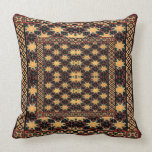 Brown & Black Geomtric Indian design pillow
