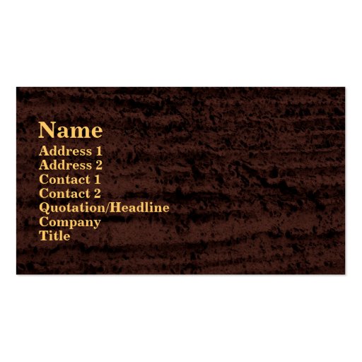 brown black grunge business cards (front side)