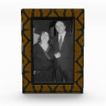 brown black pattern photo frame awards