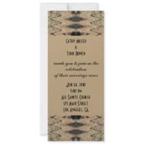 brown black wedding invitations