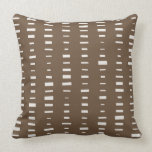 Brown Block Stripe Pillow