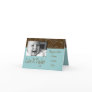 Brown & Blue announcement - Customized Greeting Cards