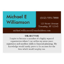 Brown Blue Corner RESUME Business Cards business cards