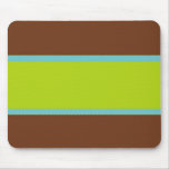 Brown, Blue & Lime Green Design 2 Mousepad mousepads