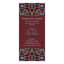 brown blue pattern rack cards by DonnaGraysonAbstract brown blue pattern rack cards