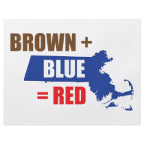 Brown + Blue = Red Personalized Flyer