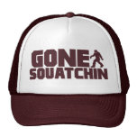 Brown Bobo GONE SQUATCHIN Hat Finding Bigfoot