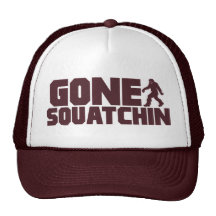 Brown Bobo GONE SQUATCHIN Hat Finding Bigfoot
