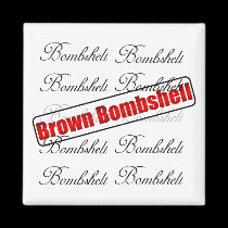 Brown Bombshell Magnet magnets