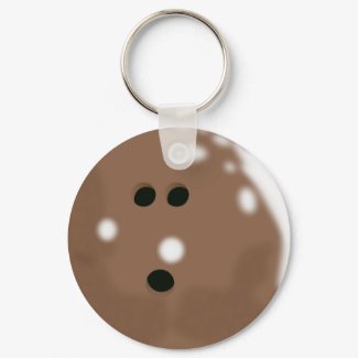 Brown Bowling Ball Keychains Brown Bowling Ball Keychains