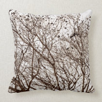 Brown Branches on White pillows
