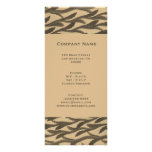 brown branches pattern full color rack card