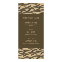 brown branches pattern rack card template