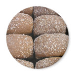 Brown bread rolls magnets