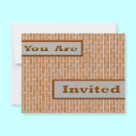 Brown Bricks invitations