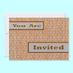Brown Bricks invitations