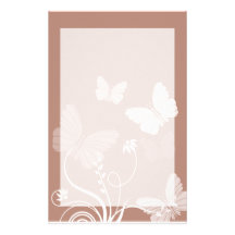 Brown butterflies Stationery