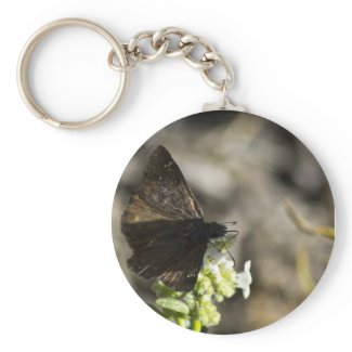 Brown Butterfly Keychain
