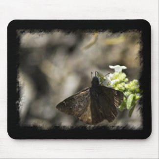 Brown Butterfly Mousepads