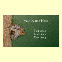 Brown Butterfly On Tree Nature Business Card business cards