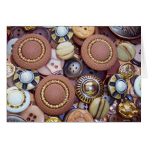 Brown Buttons cards