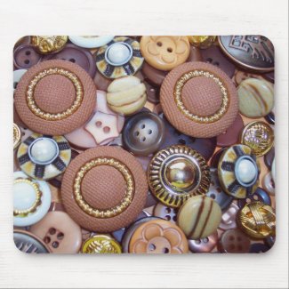 Brown Buttons mousepad