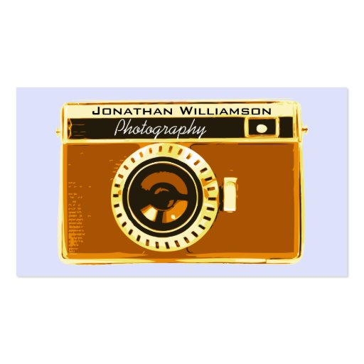 Brown Camera Photography Business Cards