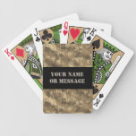Brown Camo Camouflage Military Hunter Pattern Card Deck