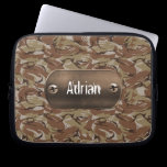 brown  camouflage army laptop sleeves