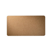 Brown Cardboard Texture For Background Personalized Address Label