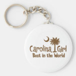 Brown Carolina Girl Best in the World Key Chains