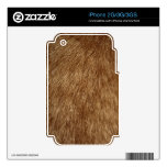 Brown Cat Fur Decal For The iPhone 2G