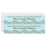 Brown Charming Swirls Bookmark Favors Full Color Rack Card