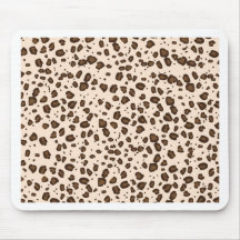 brown cheetah mousepad