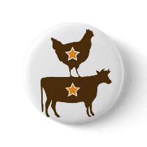 Brown Chicken Brown Cow - Basic Pin