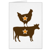 Brown Chicken Brown Cow - Basic Card