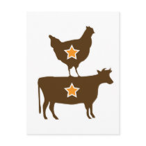 Brown Chicken Brown Cow - Basic Postcards