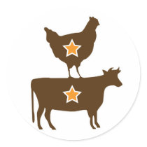 Brown Chicken Brown Cow - Basic Sticker
