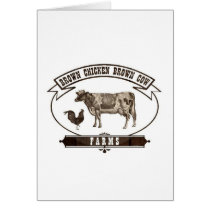 Brown Chicken Brown Cow Farms Greeting Cards