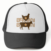 Brown Chicken Brown Cow - Grunge Mesh Hat