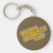 Brown Chicken Brown Cow Key Chains